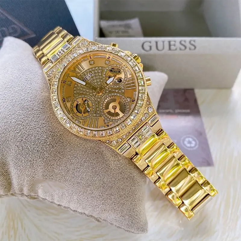 Guess Moonlight Multifunction Gold-tone Ladies Watch- GW0320L2